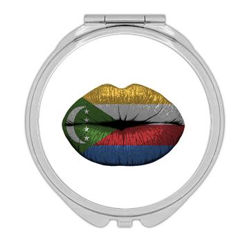 Lips Comoran Flag : Gift Compact Mirror Comoros Expat Country For Her Women Feminine Sexy Souvenir