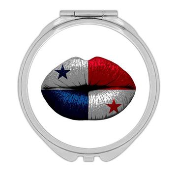 Lips Panamanian Flag : Gift Compact Mirror Panama Expat Country For Her Woman Feminine Women Sexy Flags Lipstick