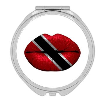 Lips Trinidadian Flag : Gift Compact Mirror Trinidad and Tobago Expat Country