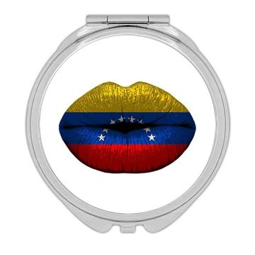 Lips Venezuelan Flag : Gift Compact Mirror Venezuela Expat Country