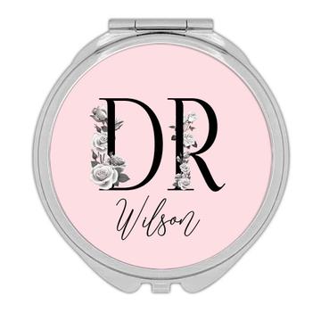 Doctor Personalized : Gift Compact Mirror Gift Cute Floral Boho Medicine Graduation Customizable