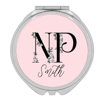 Nurse Practitioner Personalized : Gift Compact Mirror Boho Floral Name Nursing Smith