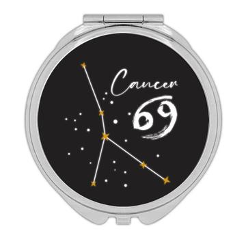 Cancer Constellation : Gift Compact Mirror Zodiac Sign Astrology Horoscope Happy Birthday