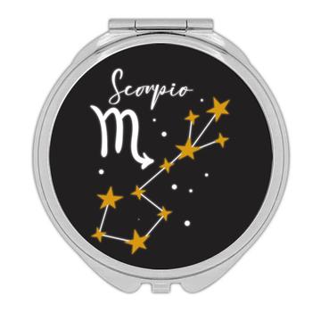 Scorpio Constellation : Gift Compact Mirror Zodiac Sign Horoscope Astrology Happy Birthday Mom