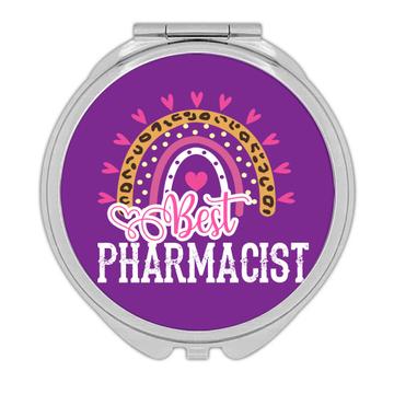 For Best Pharmacist : Gift Compact Mirror Feminine Art Mother Sister Hearts Animal Print Cute