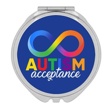 Autism Awareness Colorful : Gift Compact Mirror Acceptance