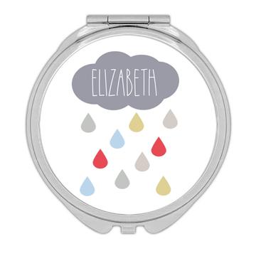 Cloud Raining Customizable For Baby Kids  : Gift Compact Mirror