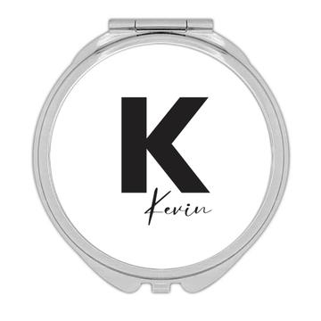 Customizable Letter Name : Gift Compact Mirror
