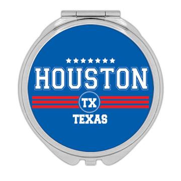 Houston Texas : Gift Compact Mirror TX USA United States
