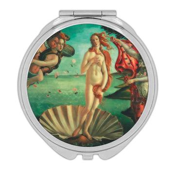 Birth of Venus Sandro Botticelli Mithology : Gift Compact Mirror Famous Oil Painting Art Artist Painter