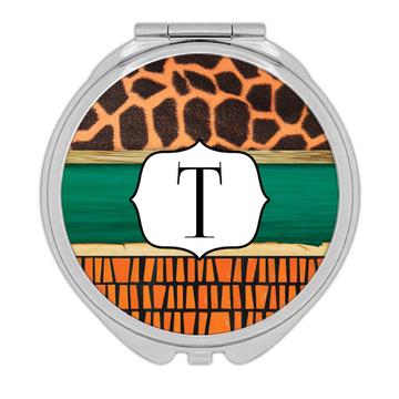 Giraffe Tiger Leopard Animal Print Fashion : Gift Compact Mirror Wild Animals Wildlife Fauna Safari Species