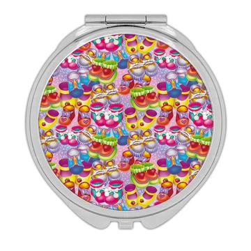 Baby Shoes Pattern : Gift Compact Mirror New Born Shoe Shower Nursery Decor First Birthday Kid