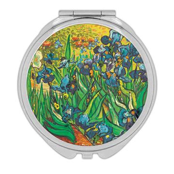 Vincent van Gogh Iris : Gift Compact Mirror Famous Oil Painting Art Artist Painter