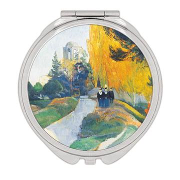 gauguin Les Alyscamps : Gift Compact Mirror Famous Oil Painting Art Artist Painter