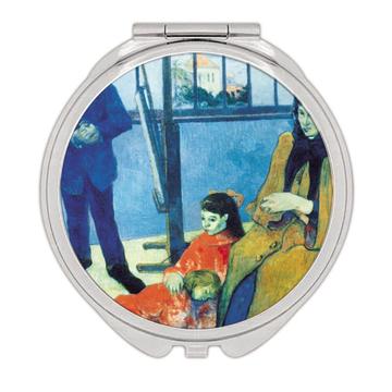 Eugene Henri Paul gauguin : Gift Compact Mirror Famous Oil Painting Art Artist Painter