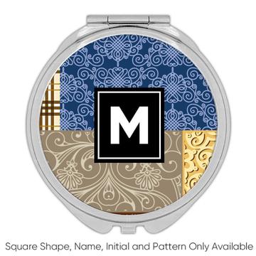 Patchwork Arabesque : Gift Compact Mirror All Occasion Birthday Christmas Xmas