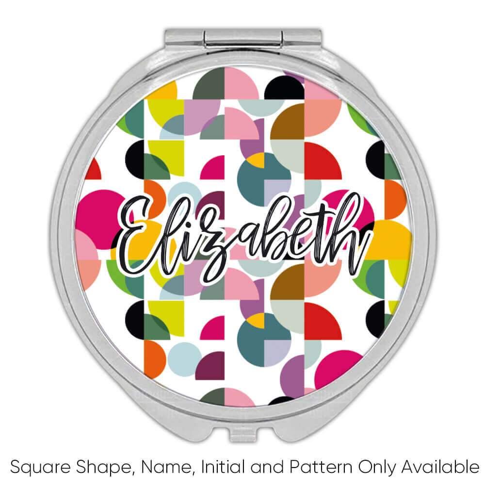 Geschenk Kompaktspiegel: Bunte Form Design Geometrisch Modern Wohndeko - Bild 4 von 7