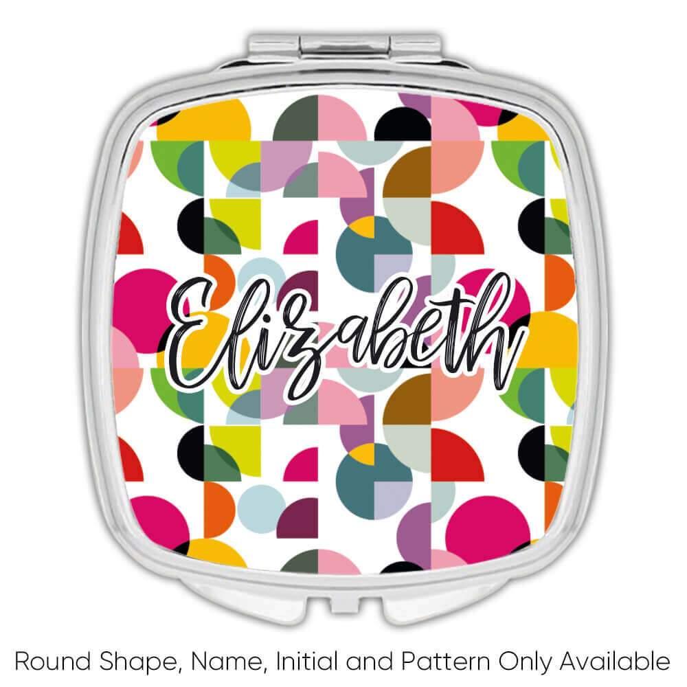 Geschenk Kompaktspiegel: Bunte Form Design Geometrisch Modern Wohndeko - Bild 5 von 7