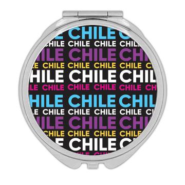Chile Pattern : Gift Compact Mirror Chilean Chileno