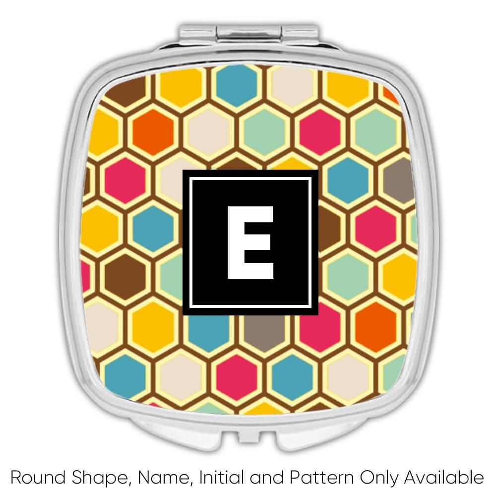 Geschenk Kompaktspiegel: Bunter Bienenstock Vintage skandinavisch süß Wohndeko - Bild 3 von 7