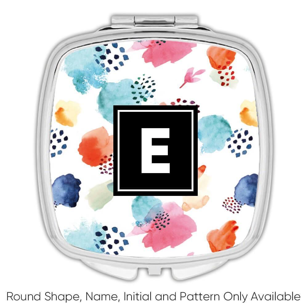 Geschenk Kompaktspiegel: Aquarell Spritzer Wohndeko skandinavisch - Bild 3 von 7