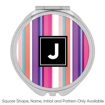 Stripes Modern : Gift Compact Mirror Home Decor Abstract Pattern Shapes Neutral
