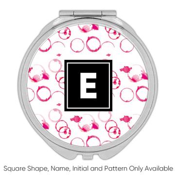 Watercolor Abstract : Gift Compact Mirror Pink Modern Home Decor