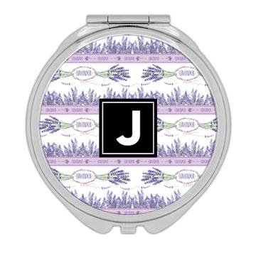 Lavender Pattern : Gift Compact Mirror Delicate French Floral Decor Bedroom Home Wall