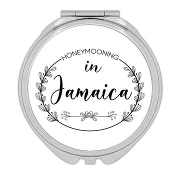 Honeymooning in Jamaica Boho : Gift Compact Mirror Wedding Trip Honeymoon