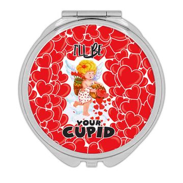 Angel Ill Be Your Cupid : Gift Compact Mirror Vintage Retro Valentines Love Kids
