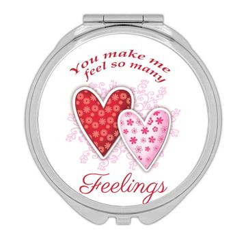 Heart : Gift Compact Mirror Valentines Day Love Romantic Girlfriend Wife Boyfriend Husband