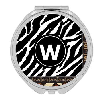 Zebra Jaguar Animal Print Fashion : Gift Compact Mirror Wild Animals Wildlife Fauna Safari Species