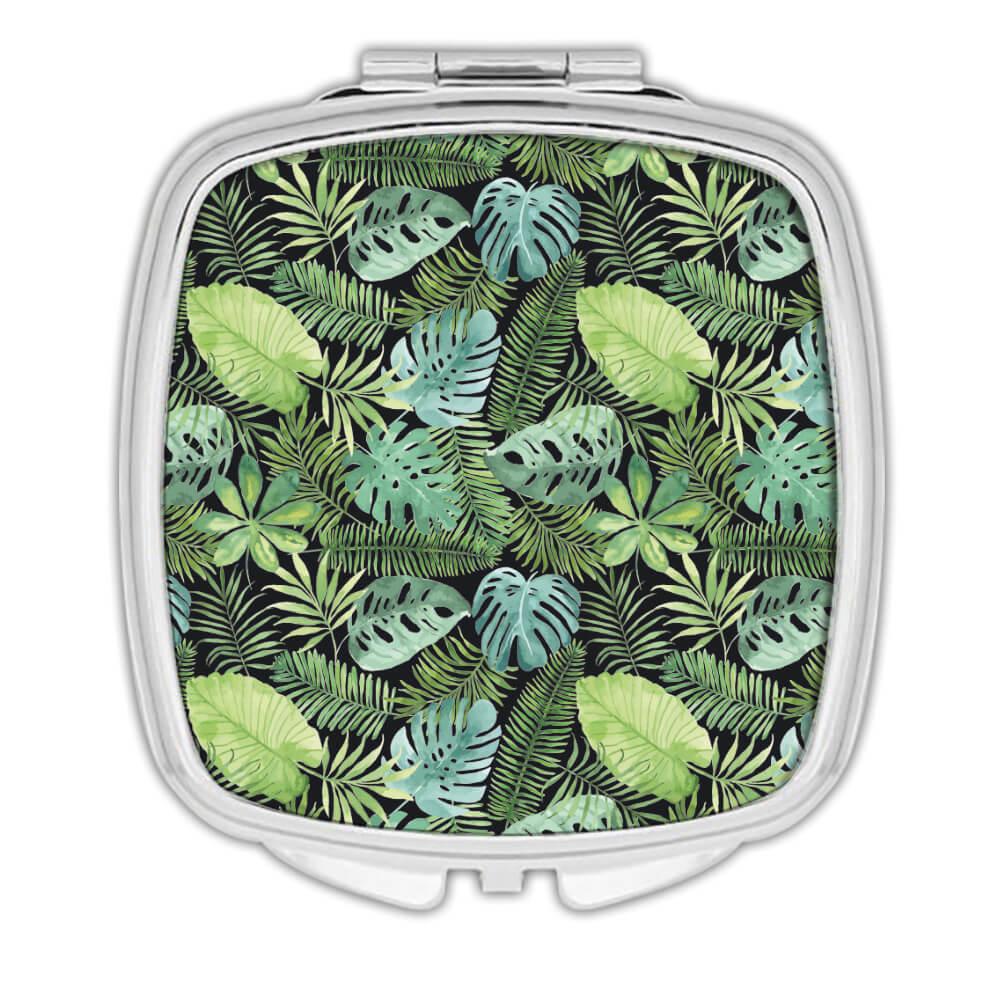 Geschenk Kompaktspiegel: Personalisierte Botanische Blätter Natur Name Initiale Ökologie - Bild 7 von 7