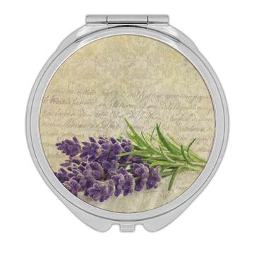 Classic Lavender Bunch : Gift Compact Mirror Kitchen Sleeping Room Bathroom Wall Door Decor