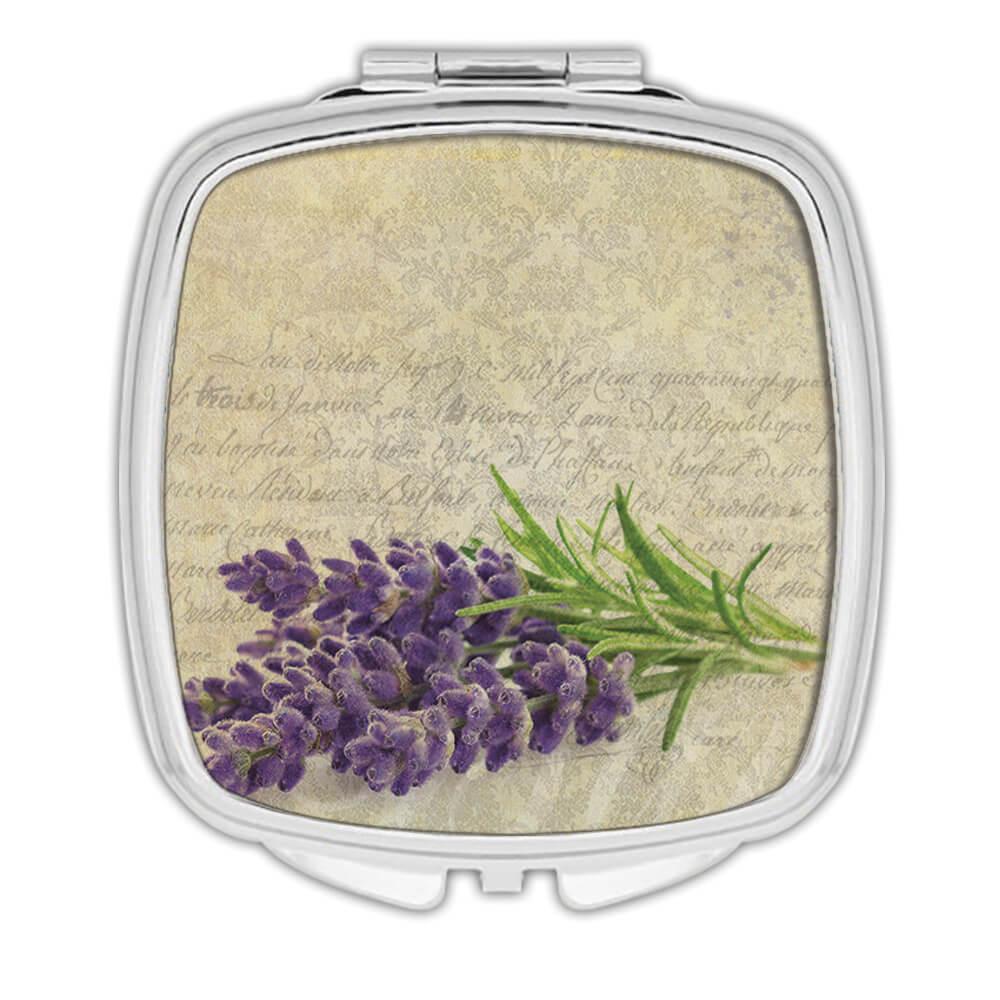 Gift Compact Mirror : Classic Lavender Bunch Kitchen Sleeping Room Bathroom Wall - Picture 3 of 3