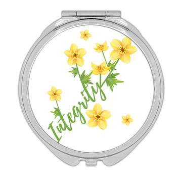 Tiny Flowers Art Integrity : Gift Compact Mirror Cute Flower Floral Delicate Birthday For Her Woman Friend