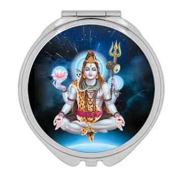 Vishnu Print Hinduism : Gift Compact Mirror Hindu Religious Art God Lord Poster Vintage India Devotional