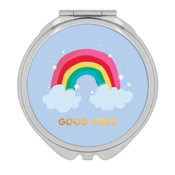 Rainbow Good  : Gift Compact Mirror Quotes Sayings Trends