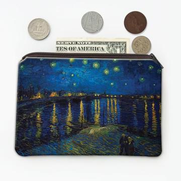 Starry Night Vincent Van Gogh : Gift Coin Purse Famous Oil Painting Art Artist Painter