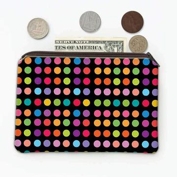 Colorful Polka Dots : Gift Coin Purse Patterned Decoration Abstract Design Modern
