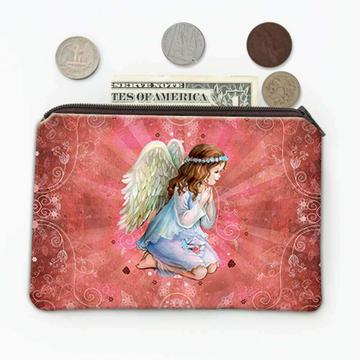 Angel Praying : Gift Coin Purse Catholic Religious Esoteric Victorian
