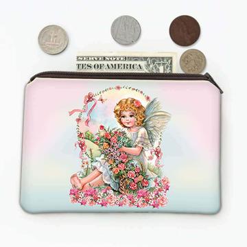 Angel Flowers : Gift Coin Purse Catholic Religious Esoteric Victorian