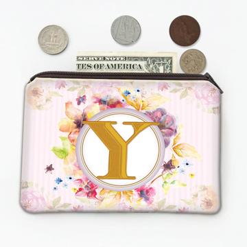 Monogram Letter Y : Gift Coin Purse Name Initial Alphabet ABC