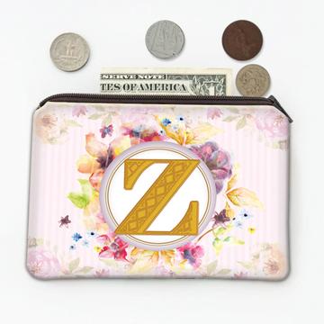 Monogram Letter Z : Gift Coin Purse Name Initial Alphabet ABC
