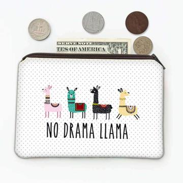 No Drama Llama : Gift Coin Purse Cute Trend Trendy Cartoon Teen Kids