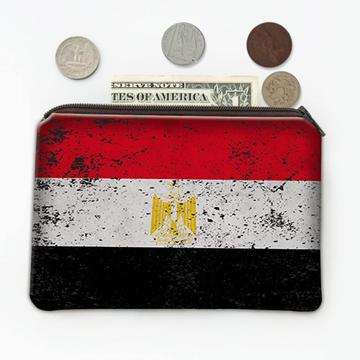 Egypt : Gift Coin Purse Flag Retro Artistic Egyptian Expat Country