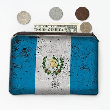 Guatemala : Gift Coin Purse Flag Retro Artistic Guatemalan Expat Country