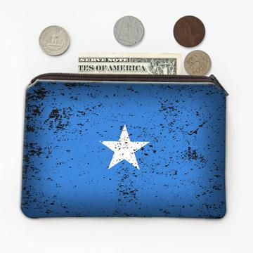 Somalia : Gift Coin Purse Somali Flag Retro Artistic Expat Country