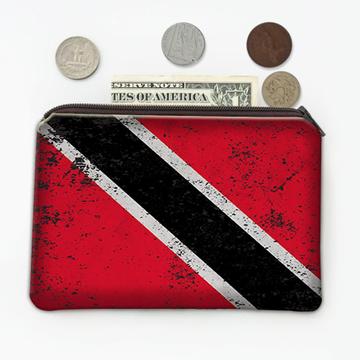 Trinidad and Tobago : Gift Coin Purse Flag Retro Artistic Trinidadian Expat Country