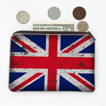 United Kingdom : Gift Coin Purse Flag Retro Artistic British Expat Country
